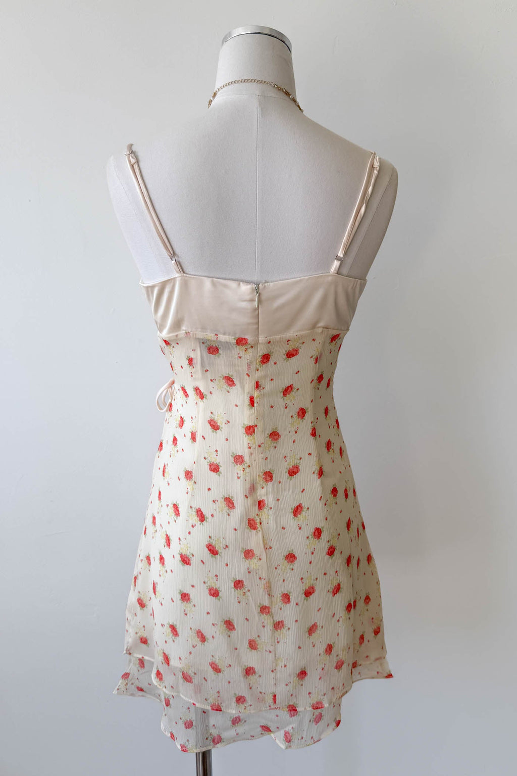 Stretch Lace Mini Wrap Dress